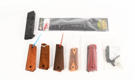 (5) various Grips, MBX spring, RUber spring,mag