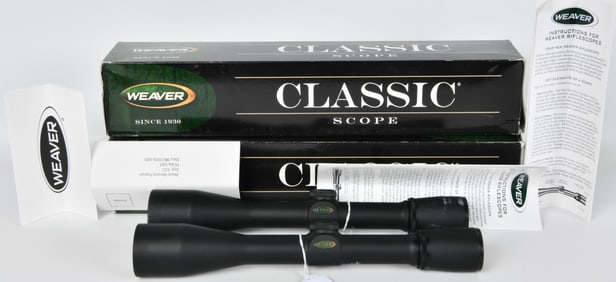 2 NIB Weaver Classic Model 849418 Riflescopes