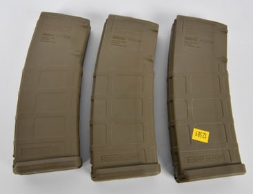 (3) Pmag 30 GEN M2 Coyote tan 5.56 x 45 Magazine