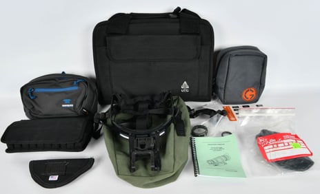 Various Pouches, Pistol Case, & NV Head Strap