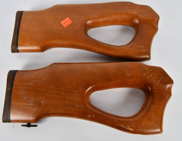 2 Thumb Hole AK 47 Wood Butt Stocks