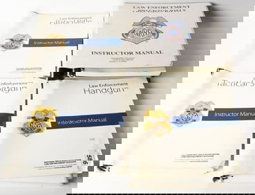 (4) Binders Law Enforcement Instructor Manuals