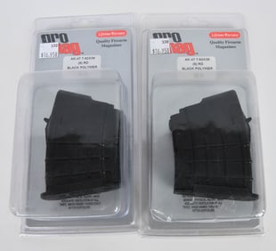(2) NEW Pro Mag AK 47 7.62x39 5 rd polymer Magazin