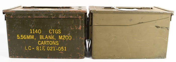 2 Heavy Duty Metal Ammo Cans