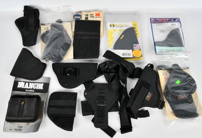 Large Lot of Various Style Nylon Holsters