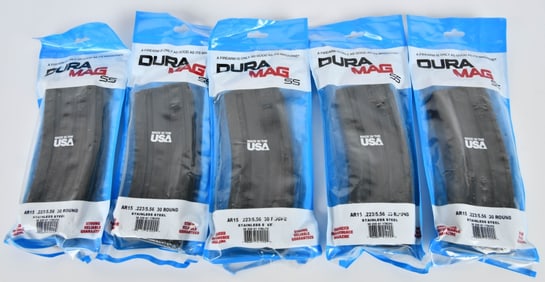 (5) Dura Mag SS 223/556 30 rd Magazines NEW