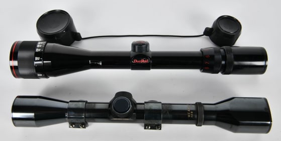 2 Matte Black Long Range Riflescopes