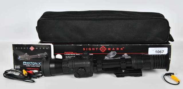 Sightmark Photon series 6.5x50S Digital vision opt: Nice pre owned Sightmark Photon series 6.5x50S Digital vision Riflescope. Day and night use, high optical magnification, Built in LED IR illuminator selectable electronic Reticles, Regular 30mm mount