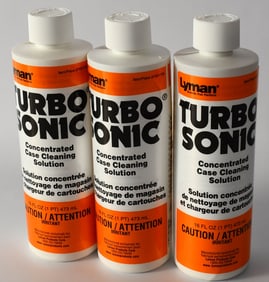 (3) Bottles Lyman Turbo Sonic 16 oz ea Concentrate