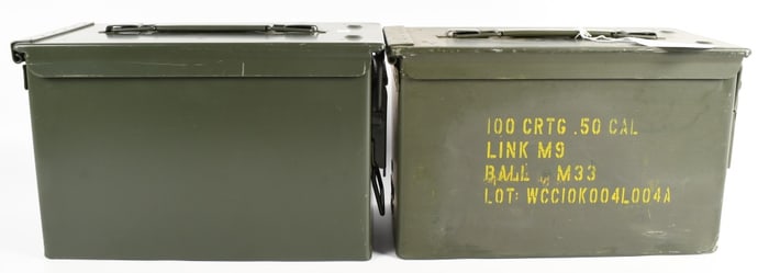 2 Heavy Duty Metal Ammo Cans