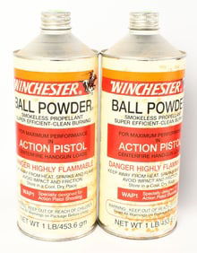 Winchester Ball Powder Action Pistol CF (2) 1lb bt