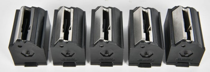 Lot of 5 Factory Ruger .22 Magnum Magazines
