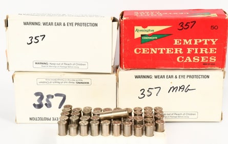 100 Count Of Empty .357 Mag Casings