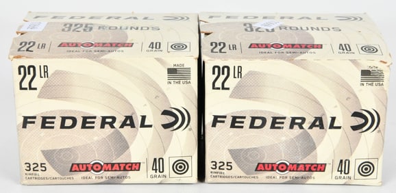 650 Rounds Of Federal .22 LR Ammunition