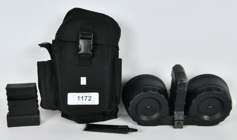 Mini M14 C-Mag Dual Drum Magazine with Pouch