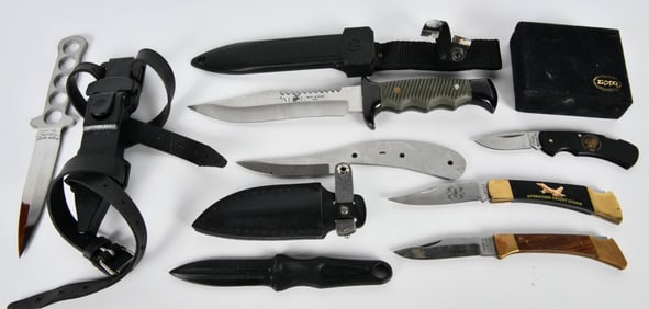 (7) Various Fixed Blade & Folding knives as listed