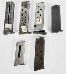 Lot of 6 Vintage .32 Caliber Magazines