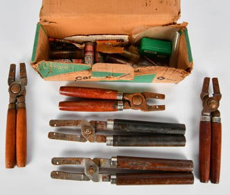 5 Bullet Mould Handles W/ Accessories