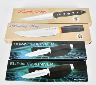 4 New In the Box Fixed Blade Knives