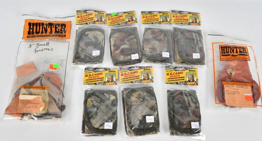 NEW leather shoulder holster and camo headbands