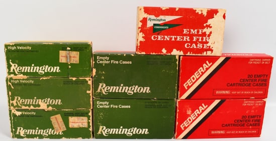 160 Count Of Mixed Empty Brass Casings