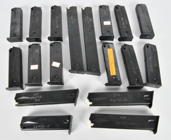 Lot of 18 Ruger P85 Magazines 15, 20, & 30 Rounds