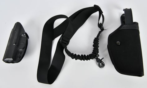 2Holsters & 1 Nylon Shoulder Sling