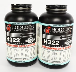 Hodgdon H322 Rifle Powder (2) 1 lb bottles