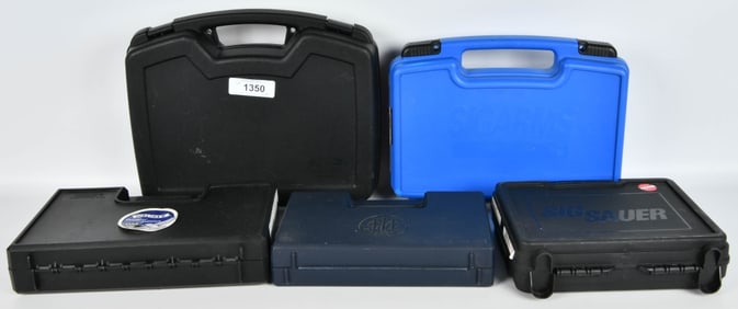 5 Various Size Factory PIstol Hardcases