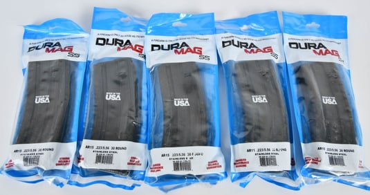 (5) Dura Mag SS 223/556 30 rd Magazines NEW