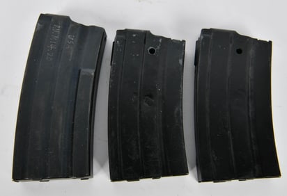 (3) Ruger Mini-14 Metal Magazines 20 rd and 15 rd