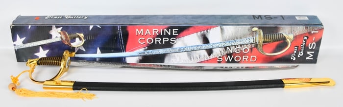 New Replica Marine Corps NCO Sword W/ Sheath