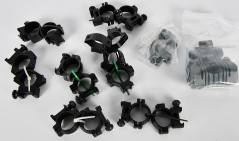 9 Sets Of Matte Black Scope Mount Rings