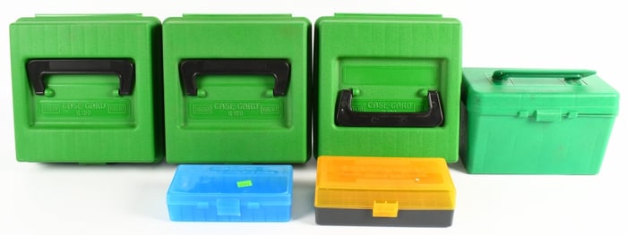 6 Plastic Ammunition Storage Containers