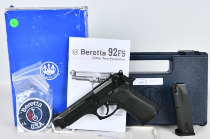Boxed Beretta 92FS Semi Auto Pistol 9MM