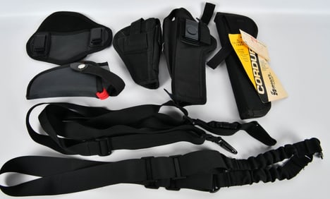 Lot of Nylon Holsters & Adjustable Rifle Slings