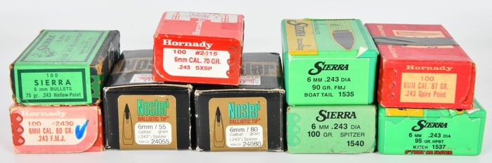 Approx 500 Count Of 6mm Reloading Bullet Tips