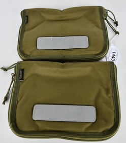 (2) AceTac olive green Soft handgun cases