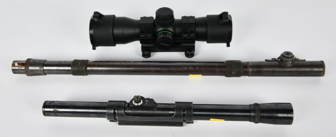 2 Vintage Riflescopes & 1 Red Dot Sight