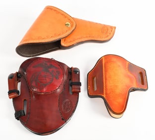 Three various Leather Holsters super nice as listd