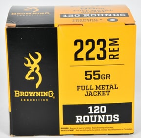 120 rds Browning 223 Rem 55 gr FMJ ammunition
