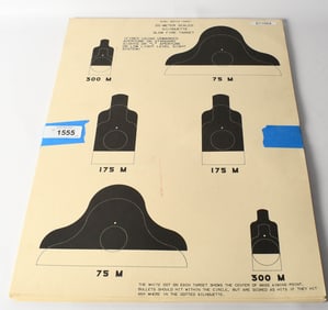 approx 27 M16A1 Series Target 25 meter Scaled Silo