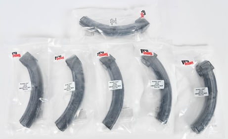 (6) Pro Mag 10/22 .22 LR 32 rd Smoke Polymer Mags