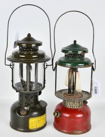 2 Vintage Coleman Oil Lanterns / Lamps