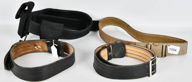 4 Nylon & Leather Duty Belts