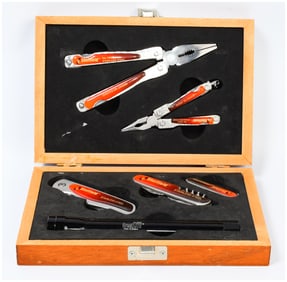 Sheffield 6-Piece Multi-Function Tool Kit in Wood Case