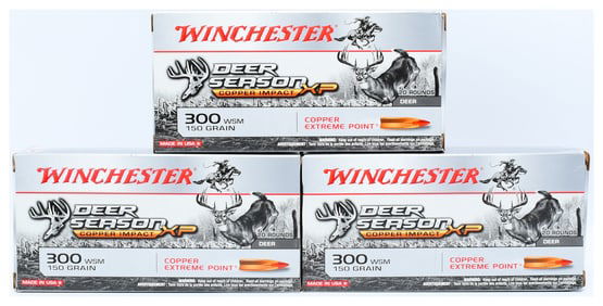 Winchester Deer Season XP Copper Impact .300 WSM 150gr Extreme Point Ammunition, 60 Rounds
