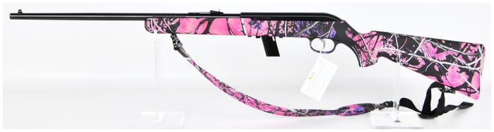 Savage Model 64F Semi-Automatic Rimfire Rifle, .22 LR, Muddy Girl Camo