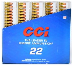 500 Rounds CCI .22 Short TARGET Rimfire Ammunition, New, Unopened