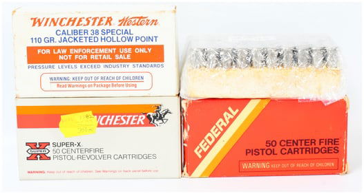 200 Rounds Mixed Head Stamped Remanufactured Ammunition, .38 Special and .38 Special +P by